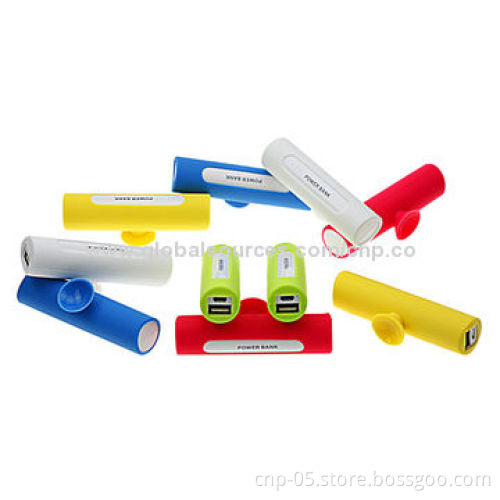Gift Series 2,200mAh Portable Power Banks, Colors Available, Convenient to Carry with Mobile StandNew